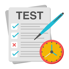 Illustration vectorielle de test de travail et d'examen | Vecteur Premium